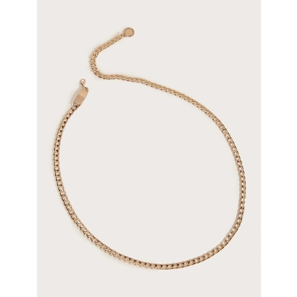 Plus Size Gold Tone Chain Belt - Picture 4 of 7